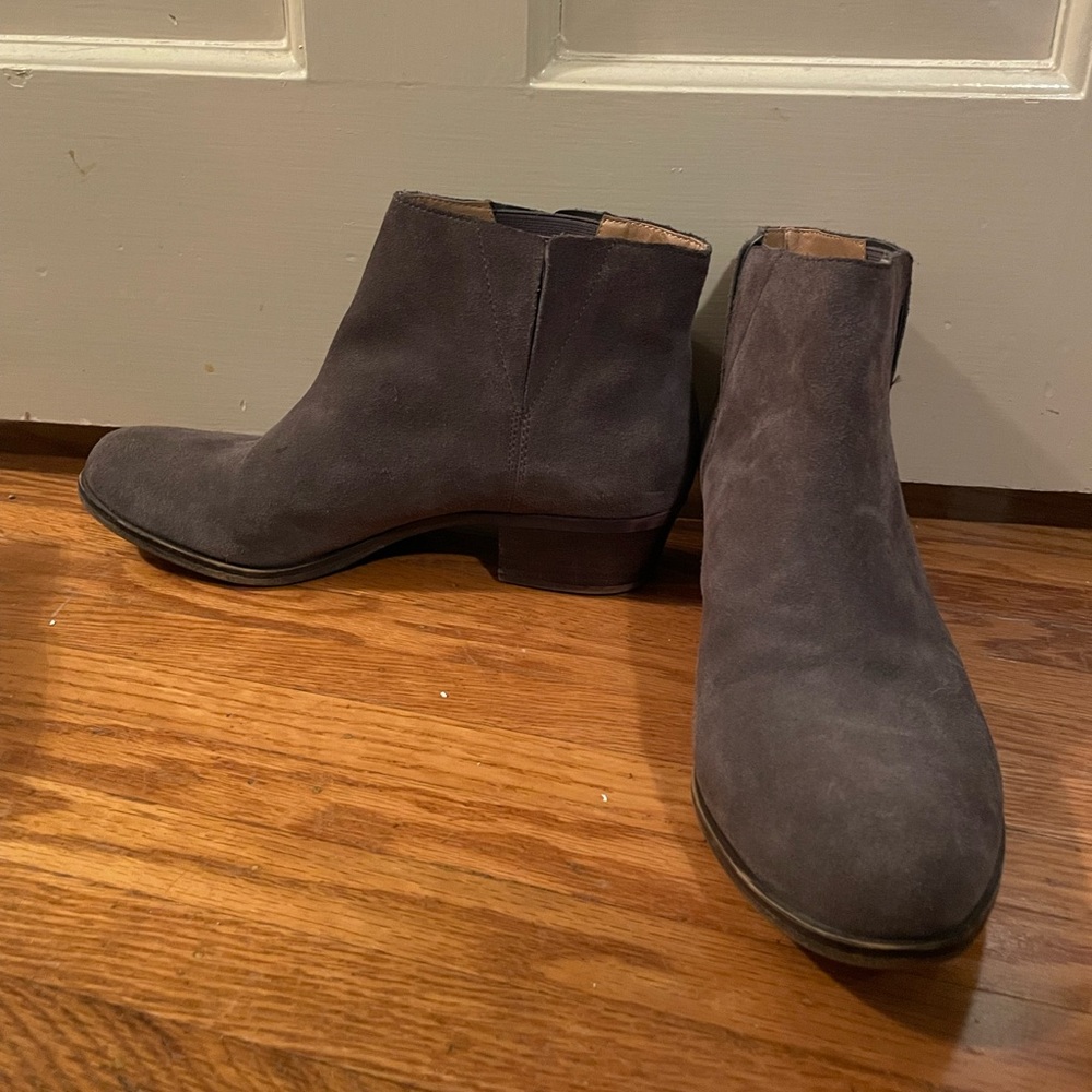 lucky brand suede ankle boots